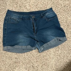 Stretchy Denim Shorts
